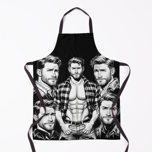 Item preview, Lumberjack Hunk Heaven LGBTQ Gay Pride Color-In Graphic Design designed and sold by ItsAKinkThing.