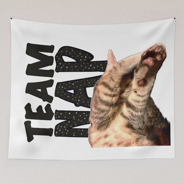 Item preview, Team Nap, sleepy kitten designed and sold by aadventures.
