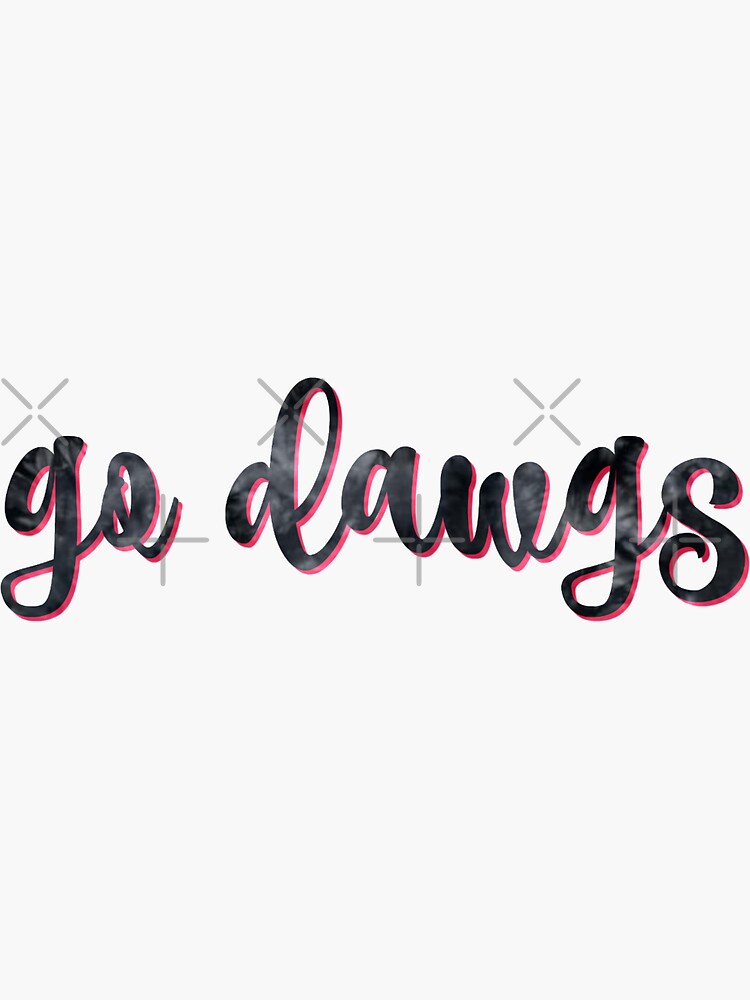 "Go Dawgs" Sticker by chricket | Redbubble