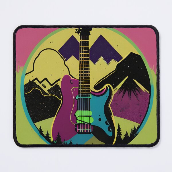 Item preview, Rocking Guitar Mountain designed and sold by Paw's Arts.