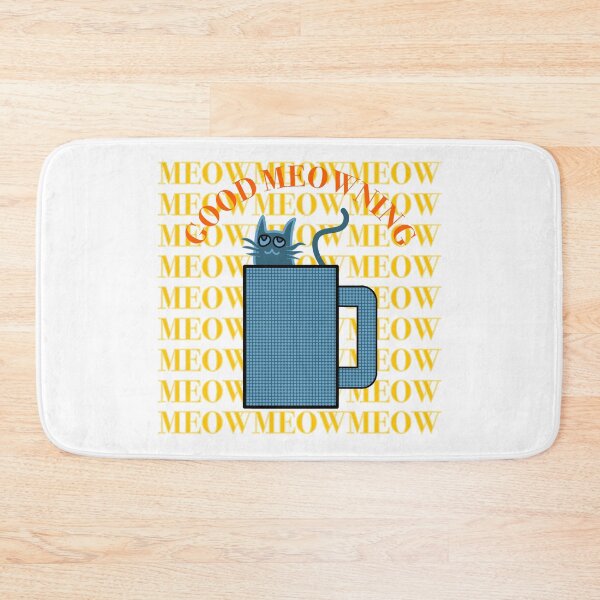 Item preview, Meow Meow Good Meowning designed and sold by chowlet.
