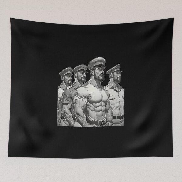 Item preview, Protect And Serve Military Gay Pride Graphic Design designed and sold by ItsAKinkThing.