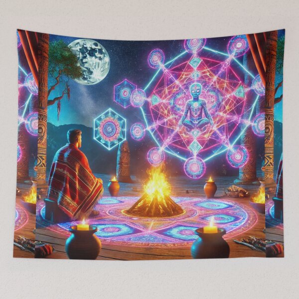 Item preview, Visionary Ayahuasca Journey: Mystical Geometric Awakening designed and sold by Meta2Physical.