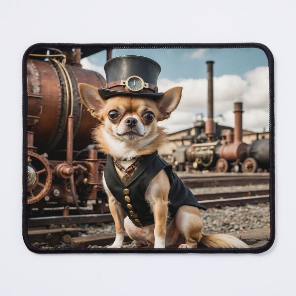 Item preview, Steampunk Chihuahua and Train designed and sold by Skye Ryan-Evans.