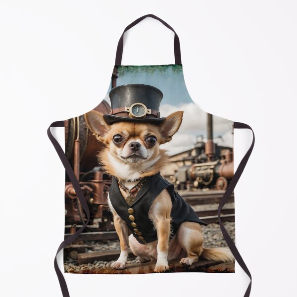 Item preview, Steampunk Chihuahua and Train designed and sold by Skye Ryan-Evans.