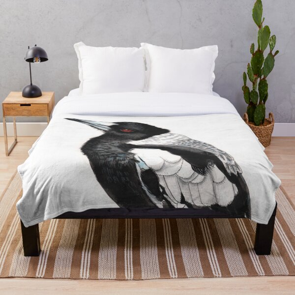 Item preview, Magpie Australian Bird Black and White designed and sold by blueidesign.