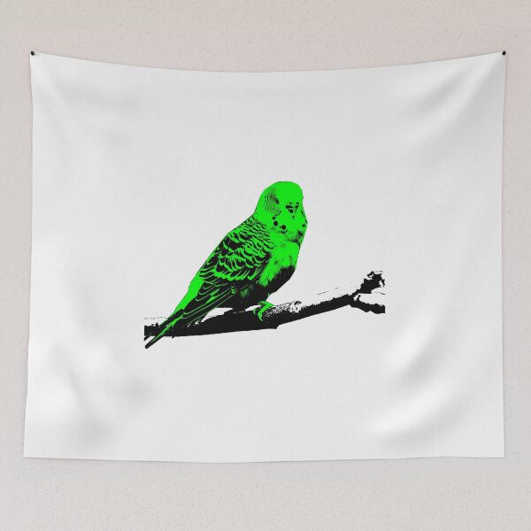 Item preview, Budgerigar parakeet bird ornamental bird designed and sold by RetroFuchs.