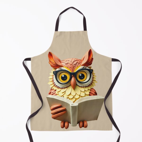 Item preview, Clay Owl with Glasses Reading a Book designed and sold by ChrisButler.