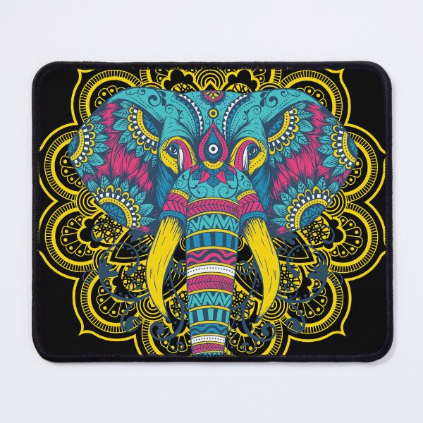 Item preview, Elephant with Mandala Ornaments designed and sold by TurtleDojo.