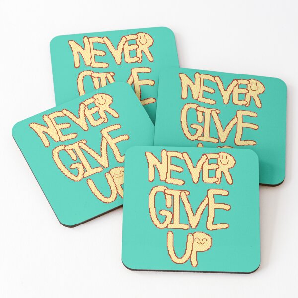 Item preview, Never Give Up Pixels designed and sold by chowlet.