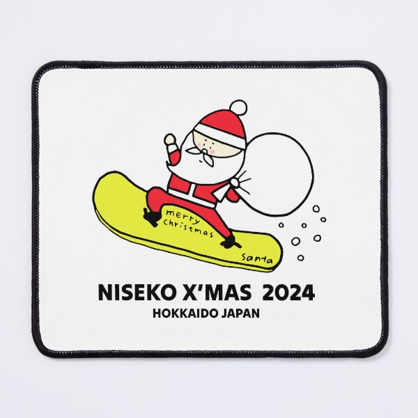 Item preview, X'mas Niseko Santa 2024 ニセコ Snowboarding Decal 01 | Japan Hokkaido Christmas | Japow Powder Snow designed and sold by PawaPotto.