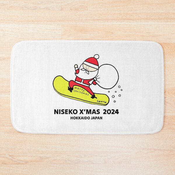 Item preview, X'mas Niseko Santa 2024 ニセコ Snowboarding Decal 01 | Japan Hokkaido Christmas | Japow Powder Snow designed and sold by PawaPotto.