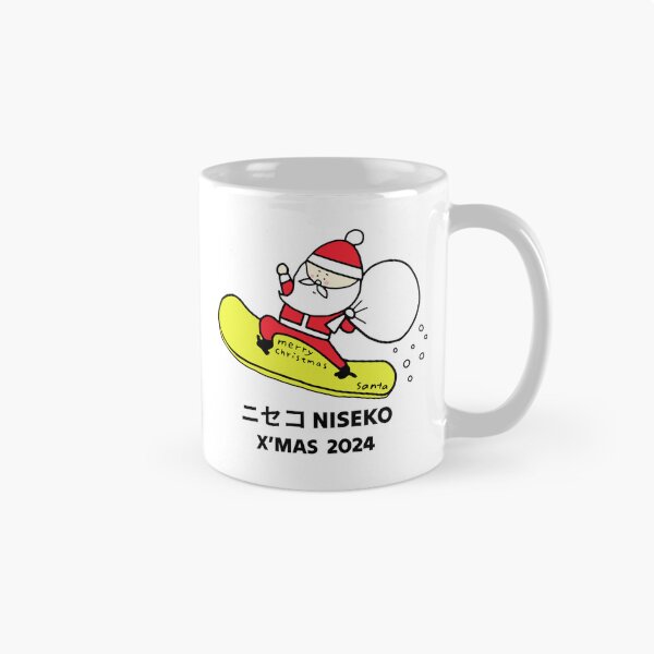 Item preview, X'mas Niseko Santa 2024 ニセコ Snowboarding Decal 02 | Japan Hokkaido Christmas | Japow Powder Snow designed and sold by PawaPotto.