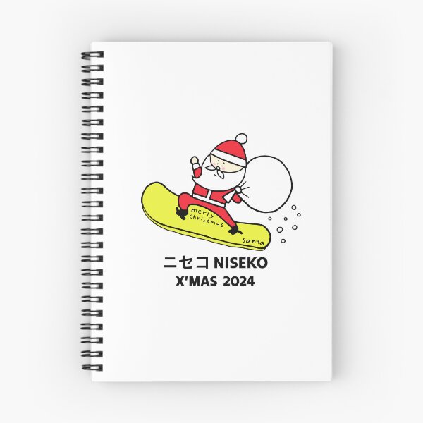 Item preview, X'mas Niseko Santa 2024 ニセコ Snowboarding Decal 02 | Japan Hokkaido Christmas | Japow Powder Snow designed and sold by PawaPotto.