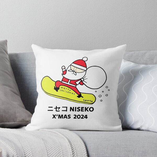 Item preview, X'mas Niseko Santa 2024 ニセコ Snowboarding Decal 02 | Japan Hokkaido Christmas | Japow Powder Snow designed and sold by PawaPotto.