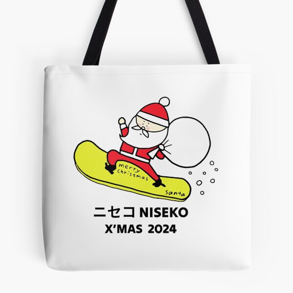 Item preview, X'mas Niseko Santa 2024 ニセコ Snowboarding Decal 02 | Japan Hokkaido Christmas | Japow Powder Snow designed and sold by PawaPotto.