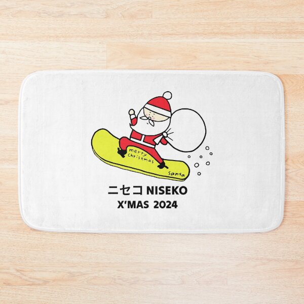Item preview, X'mas Niseko Santa 2024 ニセコ Snowboarding Decal 02 | Japan Hokkaido Christmas | Japow Powder Snow designed and sold by PawaPotto.