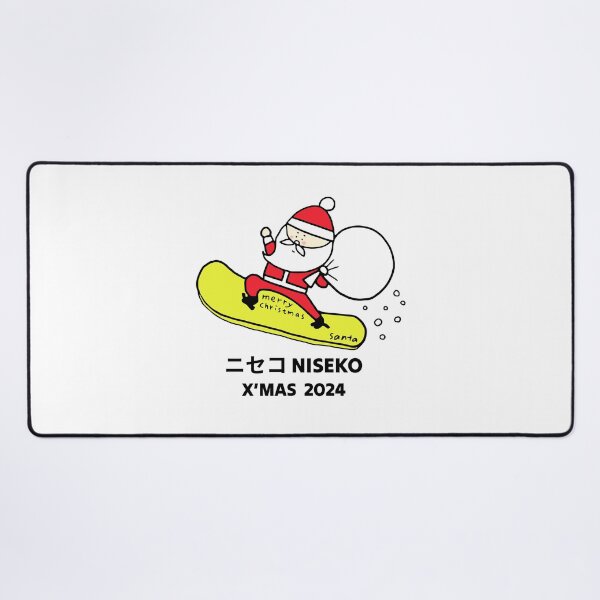 Item preview, X'mas Niseko Santa 2024 ニセコ Snowboarding Decal 02 | Japan Hokkaido Christmas | Japow Powder Snow designed and sold by PawaPotto.