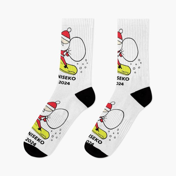 Item preview, X'mas Niseko Santa 2024 ニセコ Snowboarding Decal 02 | Japan Hokkaido Christmas | Japow Powder Snow designed and sold by PawaPotto.