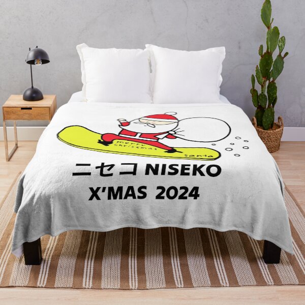 Item preview, X'mas Niseko Santa 2024 ニセコ Snowboarding Decal 02 | Japan Hokkaido Christmas | Japow Powder Snow designed and sold by PawaPotto.
