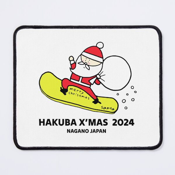 Item preview, X'mas Hakuba Santa 2024 白馬 Snowboarding Decal 01 | Japan Nagano Christmas | Japow Powder Snow Hokkaido Niseko designed and sold by PawaPotto.