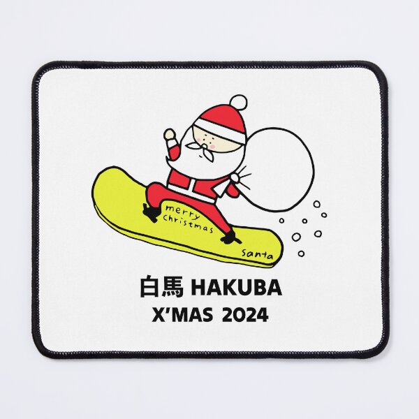 Item preview, X'mas Hakuba Santa 2024 白馬 Snowboarding Decal 02 | Japan Nagano Christmas | Japow Powder Snow Hokkaido Niseko designed and sold by PawaPotto.