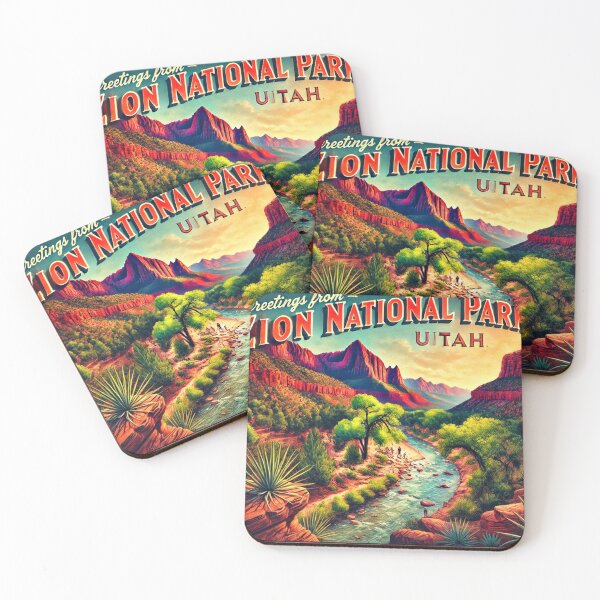 Item preview, Greetings from Zion National Park designed and sold by Meta2Physical.
