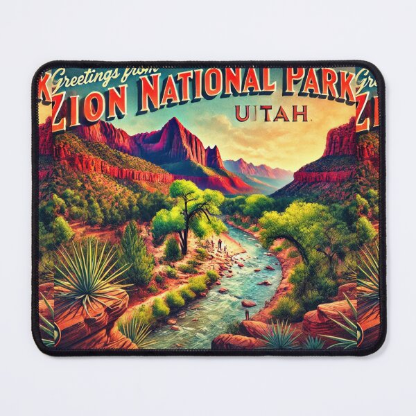 Item preview, Greetings from Zion National Park designed and sold by Meta2Physical.