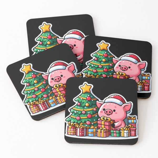 Item preview, Pig Xmas Merry Christmas with animals 04 designed and sold by DLChristmasgift.