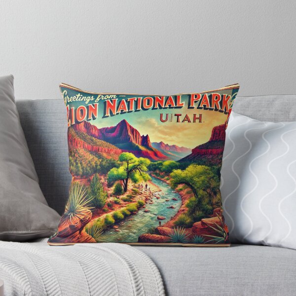 Item preview, Greetings from Zion National Park designed and sold by Meta2Physical.