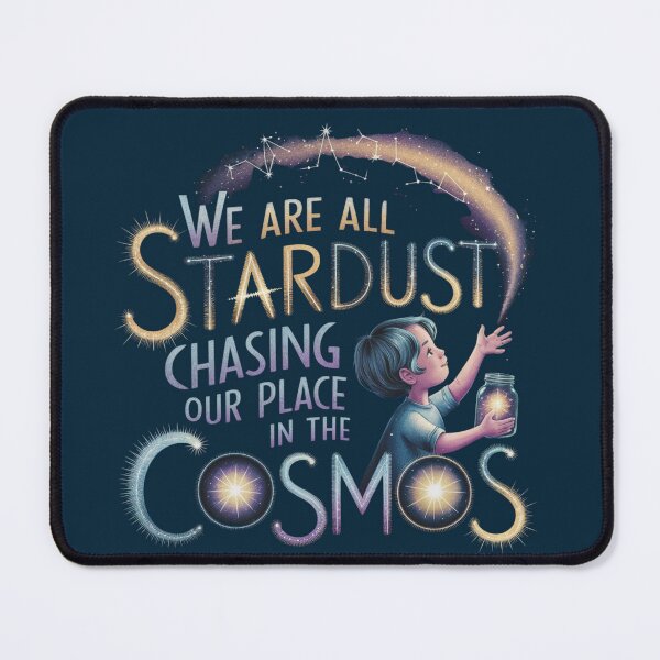 Item preview, We Are All Stardust - Cosmic Inspirational Typography Design designed and sold by pnidesign.