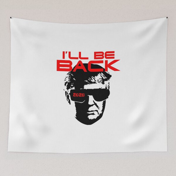 Item preview, Funny Trump Terminator Parody - Trump I'll Be Back (Black Version) designed and sold by asbno19.