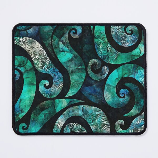 Item preview, New Zealand Māori Paua Pattern Koru Design 244 designed and sold by GrinGalore.