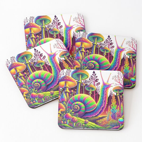 Item preview, Psychedelic Snail in Enchanted Forest designed and sold by becauseturkey.