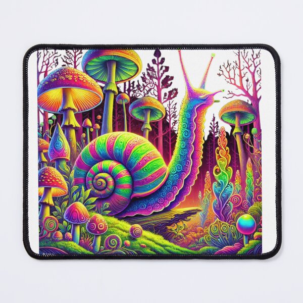 Item preview, Psychedelic Snail in Enchanted Forest designed and sold by becauseturkey.