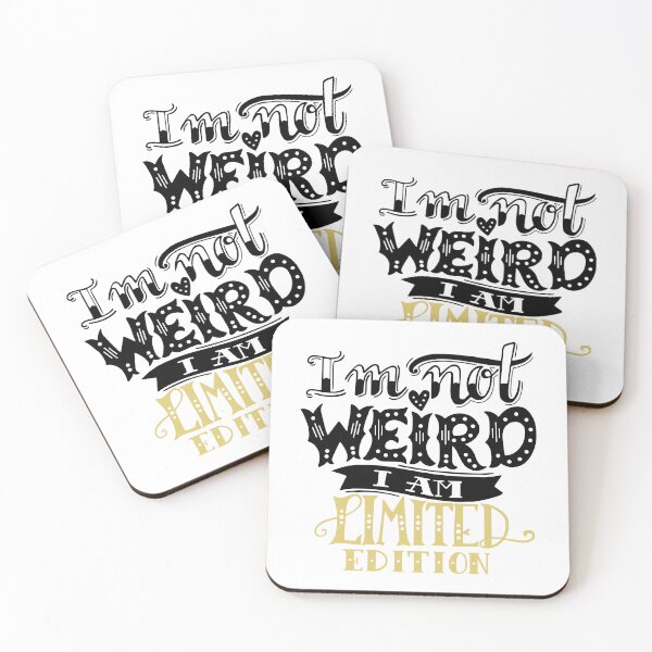 Item preview, I'm Not Weird I'm a Limited Edition (Black Version) designed and sold by asbno19.
