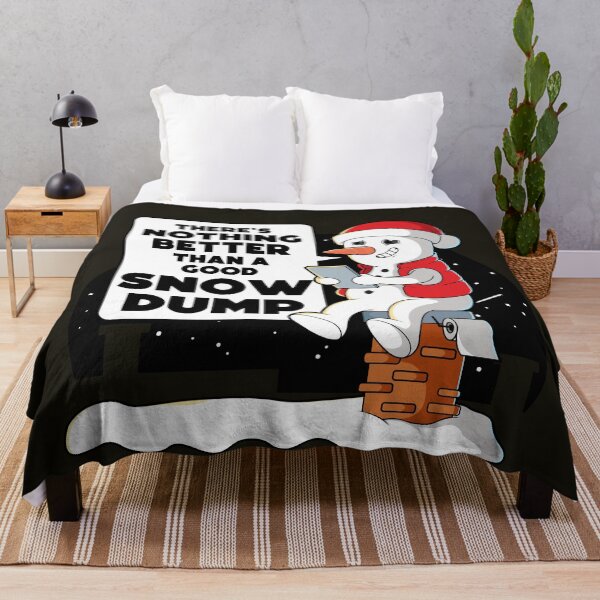 Item preview, Nothing better than a good snow dump - funny Christmas / Winter snowman designed and sold by messy-nessie.