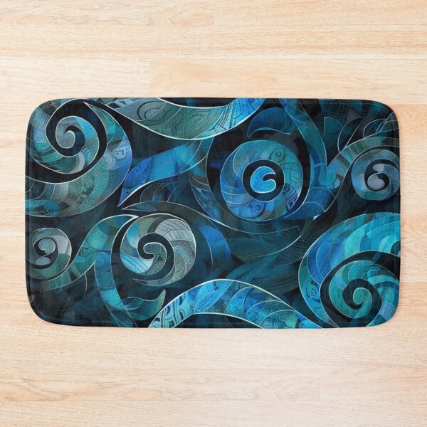 Item preview, New Zealand Māori Paua Pattern Koru Design 246 designed and sold by GrinGalore.