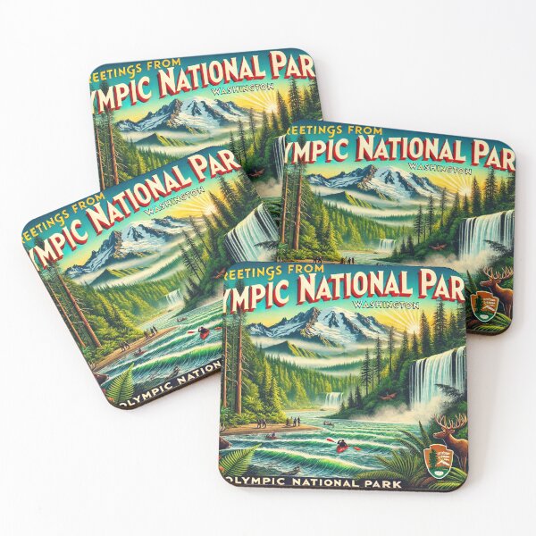 Item preview, Greetings from Olympic National Park designed and sold by Meta2Physical.