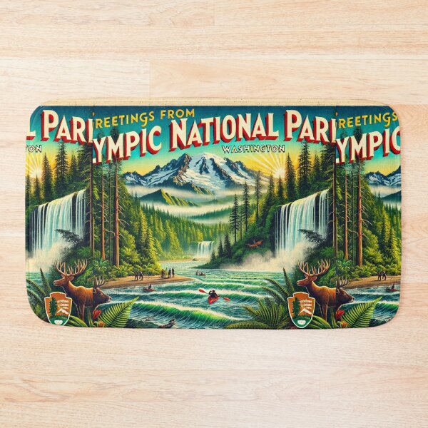Item preview, Greetings from Olympic National Park designed and sold by Meta2Physical.