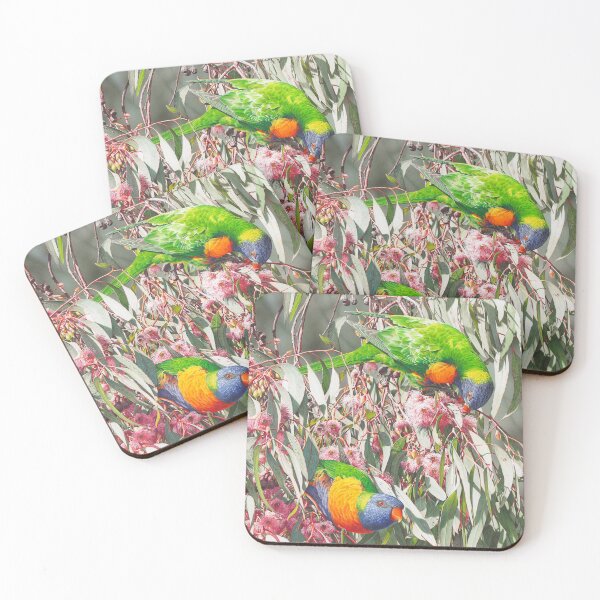 Item preview, Cornucopia - Rainbow Lorikeets designed and sold by Frances McMahon Watercolour Bird Artist.