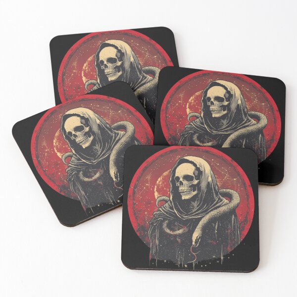 Item preview, Grim Reaper with Serpent - Dark Gothic Art Design designed and sold by wahyuart21.