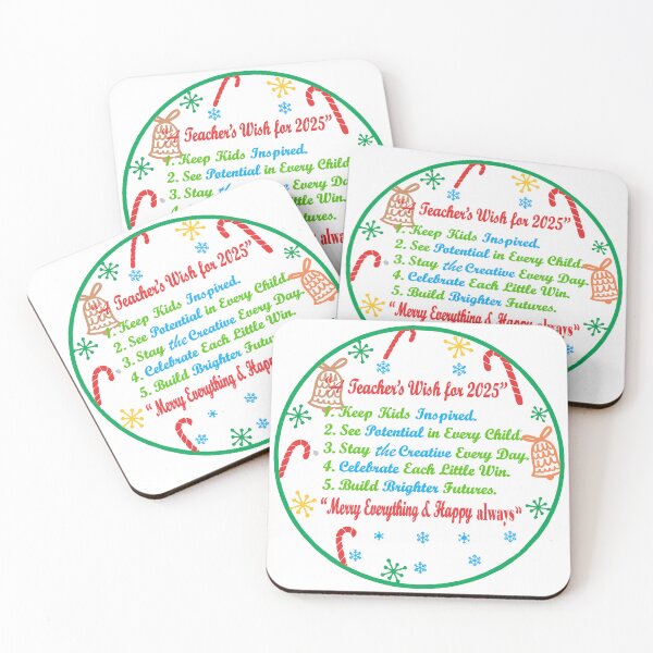 Item preview, A Teacher's Wish for 2025 - Merry Christmas & Happy New Year. designed and sold by Pansies1.