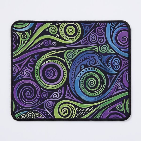 Item preview, New Zealand Māori Paua Pattern Koru Design 248 designed and sold by GrinGalore.