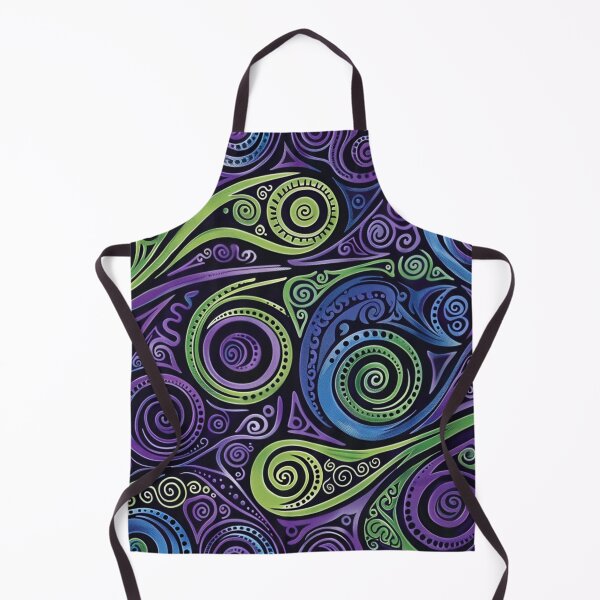 Item preview, New Zealand Māori Paua Pattern Koru Design 248 designed and sold by GrinGalore.