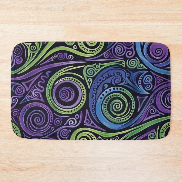 Item preview, New Zealand Māori Paua Pattern Koru Design 248 designed and sold by GrinGalore.