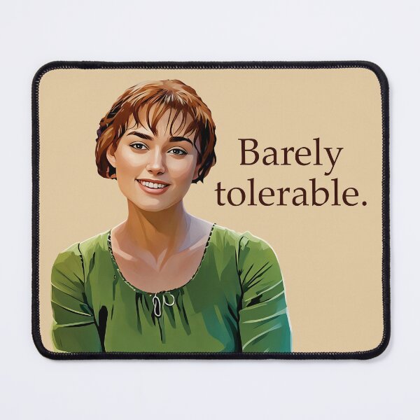 Item preview, Barely Tolerable designed and sold by Smile More Art Store ⭐️⭐️⭐️⭐️⭐️.