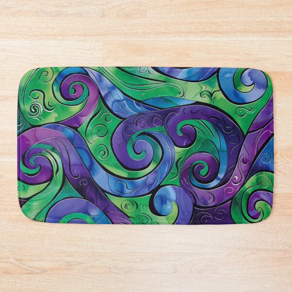 Item preview, New Zealand Māori Paua Pattern Koru Design 249 designed and sold by GrinGalore.