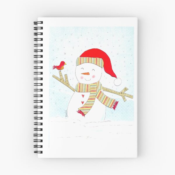 Aperçu de l'œuvre Bonhomme de neige avec un oiseau créée et vendue par Mahli's  Artful Whimsy.