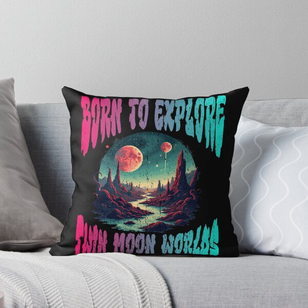 Aperçu de l'œuvre NÉ POUR EXPLORER LES MONDES DES LUNE JUMELLES Explorateur de planètes extraterrestres Exploration spatiale Galaxie extraterrestre créée et vendue par Jt41.